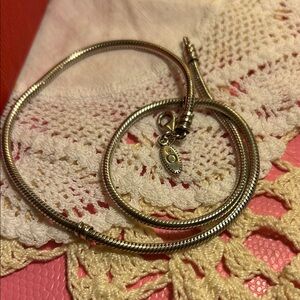 Pandora sterling Silver Snake Chain Necklace